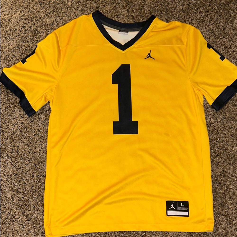 Jordan Men's Large Michigan Football Jersey